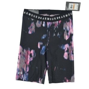 Under Armour NWT Women's Compression High-Rise Bike Shorts – Black‎ Multi Small
